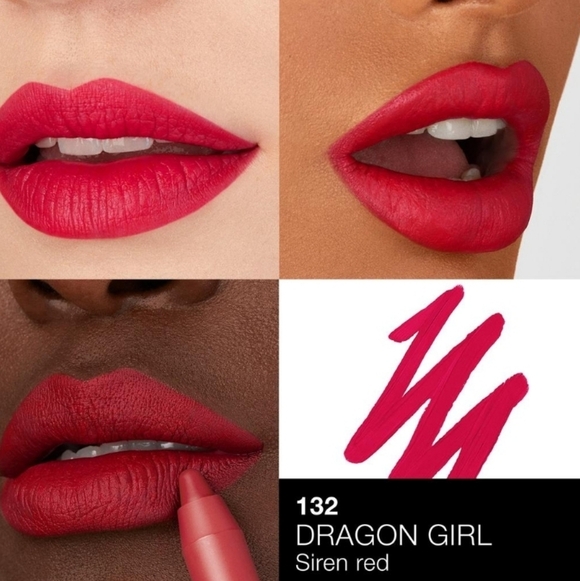 NARS Powermatte High Intensity Lip Pencil: Dragon Girl (132 Siren Red) .05oz NIB - Picture 3 of 8